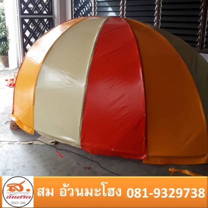 กันสาดผ้าใบร้านกาแฟ นนทบุรี - ช่างติดตั้งผ้าใบกันสาด บานเลื่อนโครงหลังคานนทบุรี